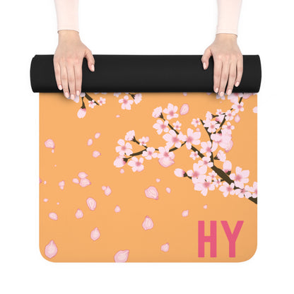 Cherry Blossoms in Japan Rubber Yoga Mat