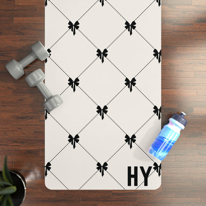 Laced Bows Rubber Yoga Mat