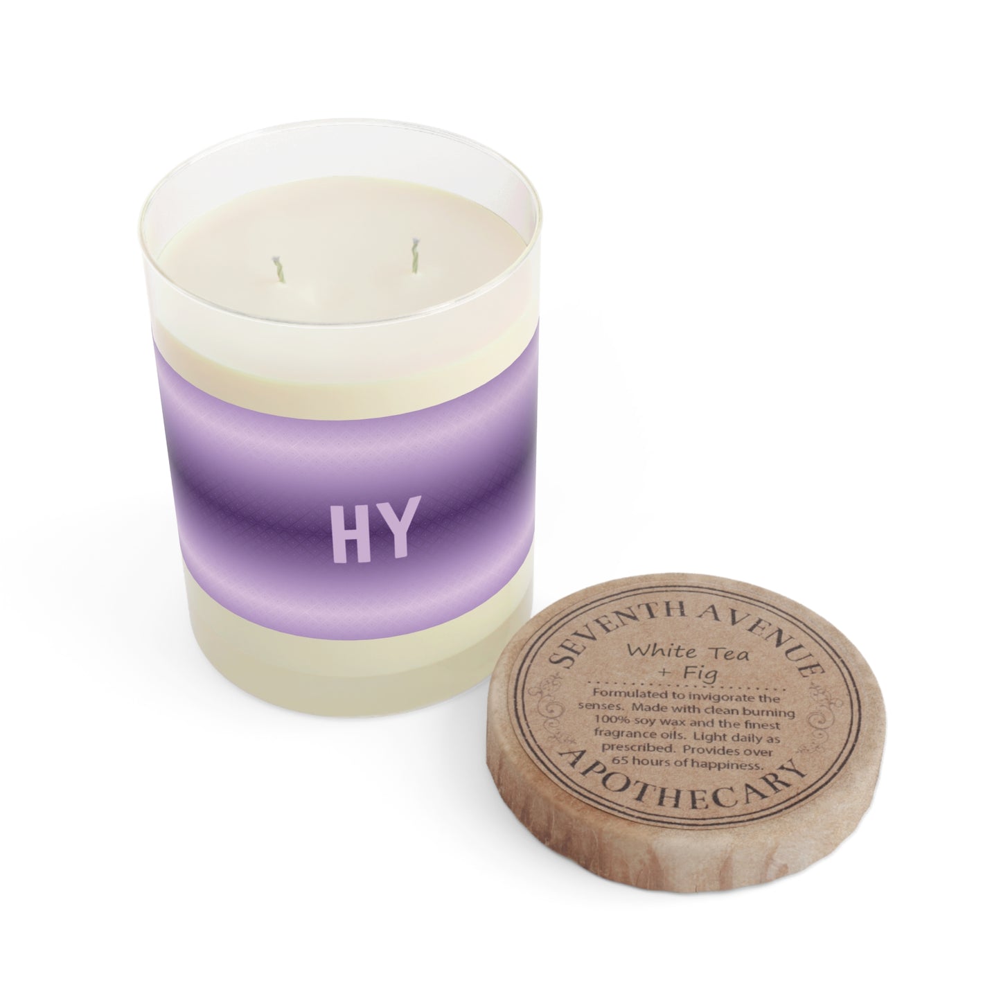 Geometric Lights in Purple Scented Candle -Two-Wick, 11oz