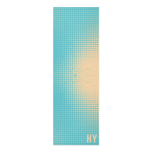 Dotted Gradient in Blue Foam Yoga Mat