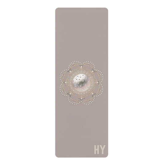 Jeweled Pearls Rubber Yoga Mat