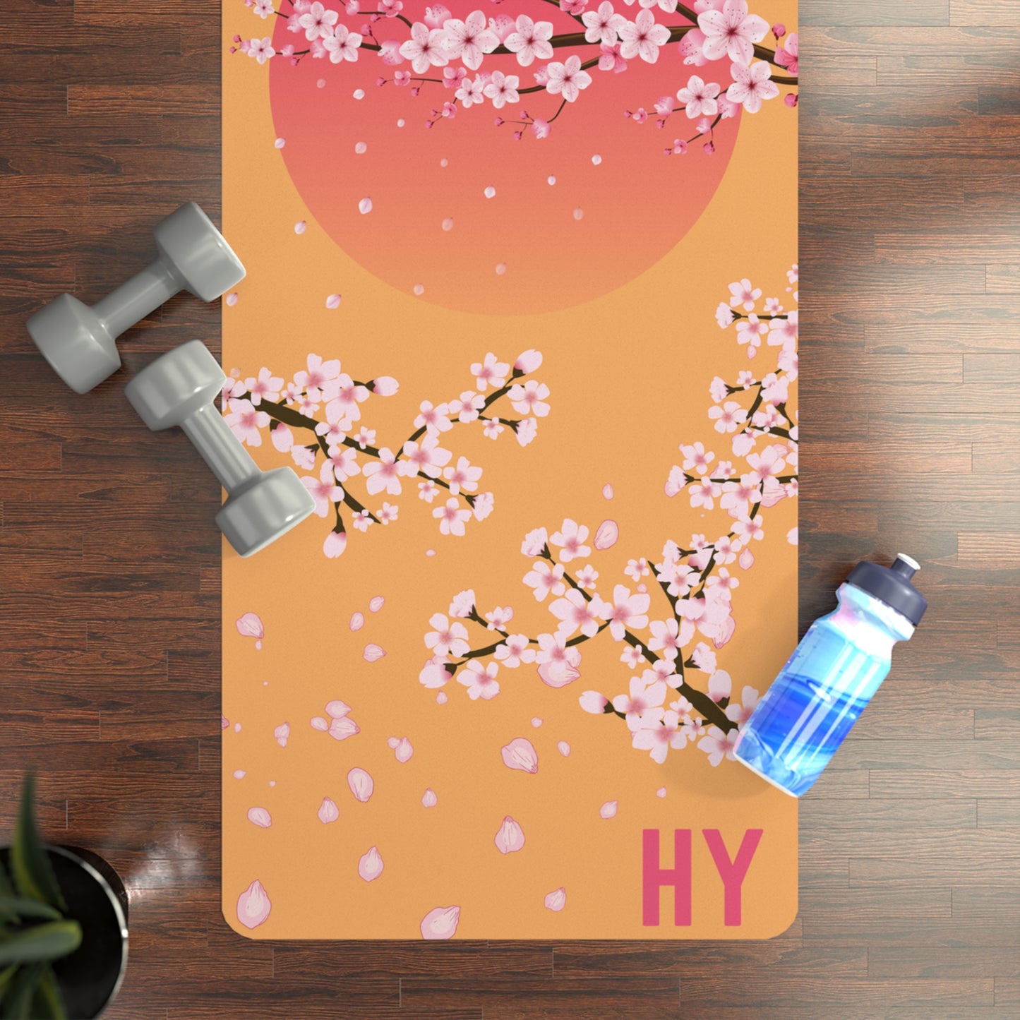 Cherry Blossoms in Japan Rubber Yoga Mat