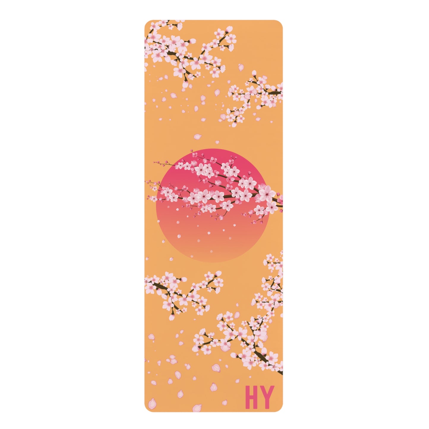 Cherry Blossoms in Japan Rubber Yoga Mat