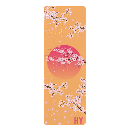 Cherry Blossoms in Japan Rubber Yoga Mat