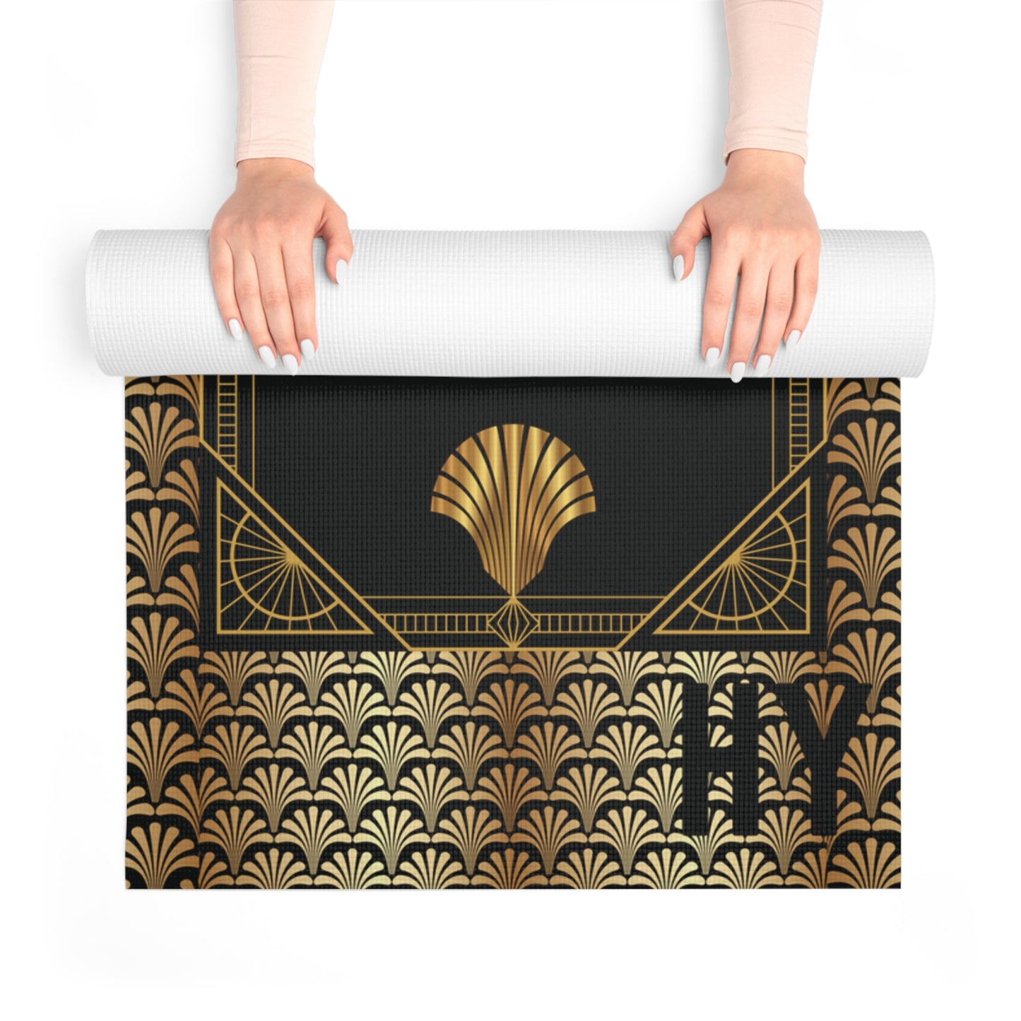 The Goddess in Black Foam Yoga Mat