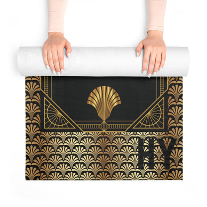 The Goddess in Black Foam Yoga Mat