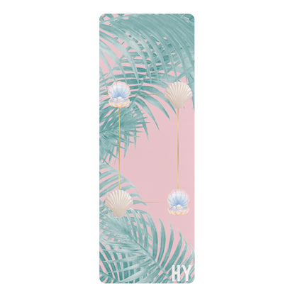 Palms and Pearls Rubber Yoga Mat