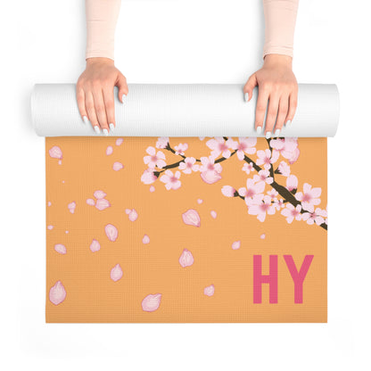 Cherry Blossoms in Japan Foam Yoga Mat