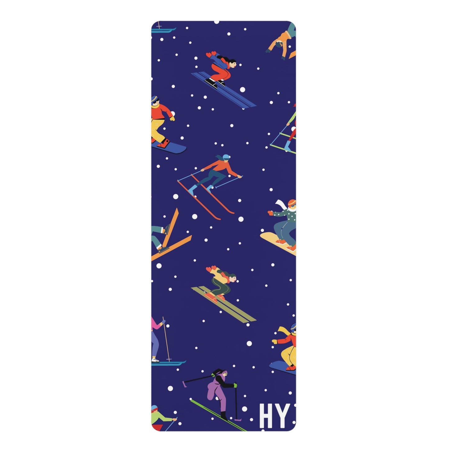 90's Skiers Rubber Yoga Mat