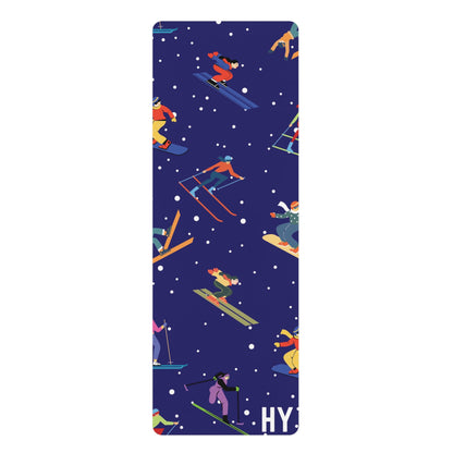 90's Skiers Rubber Yoga Mat