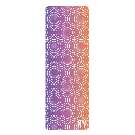 Portals in Purple Gradient Rubber Yoga Mat