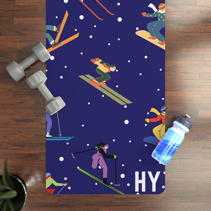 90's Skiers Rubber Yoga Mat