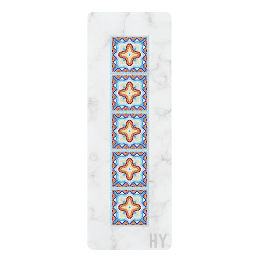 Marble Mudra Rubber Yoga Mat