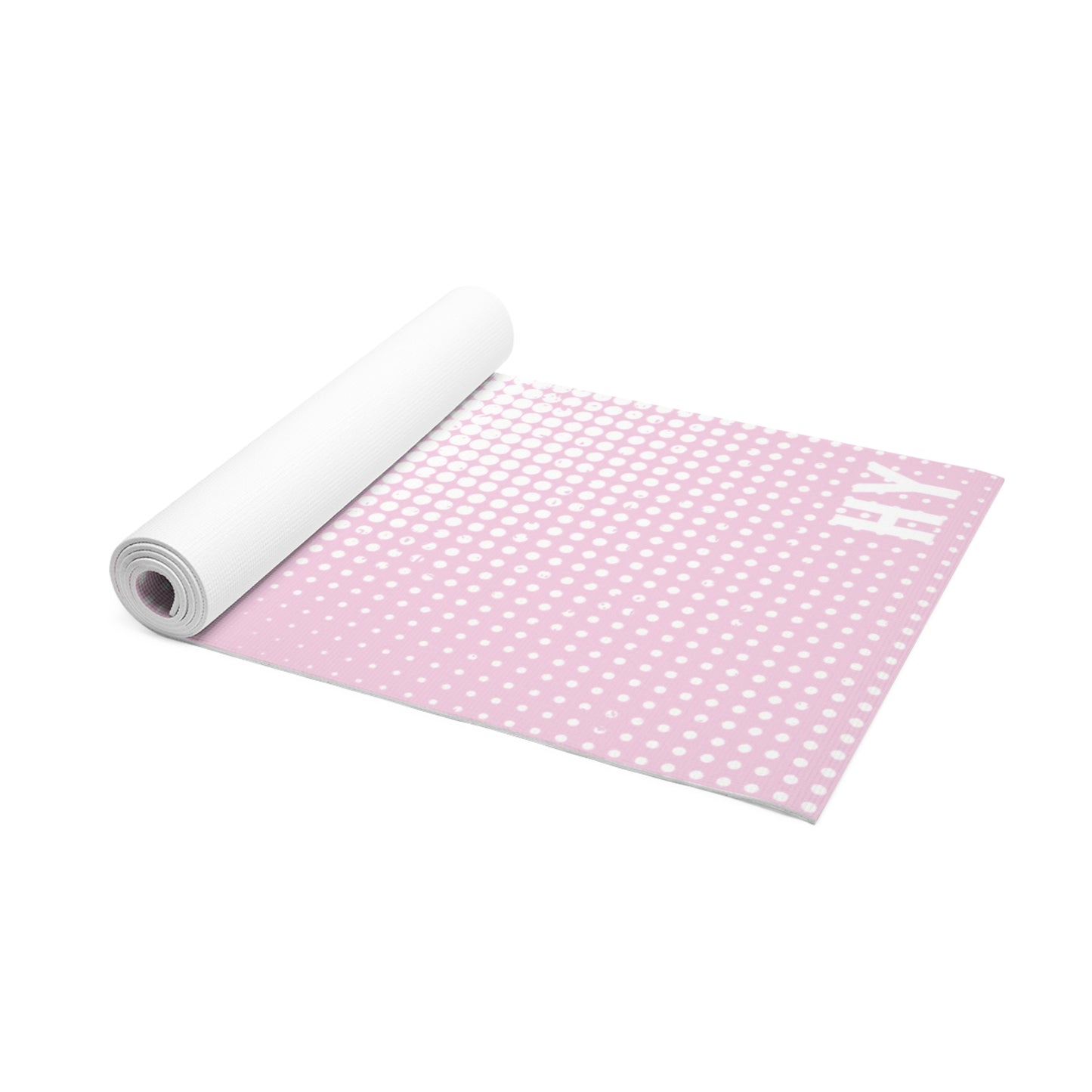 Dotted Gradient in Pink Foam Yoga Mat