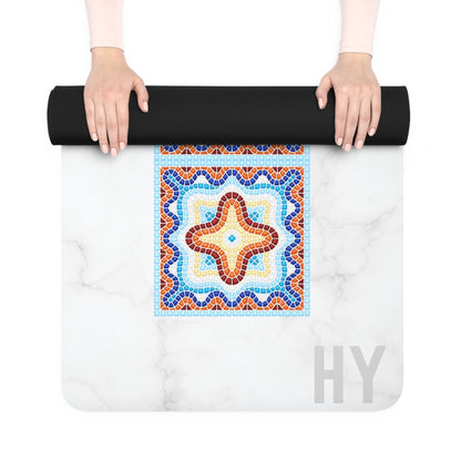 Marble Mudra Rubber Yoga Mat