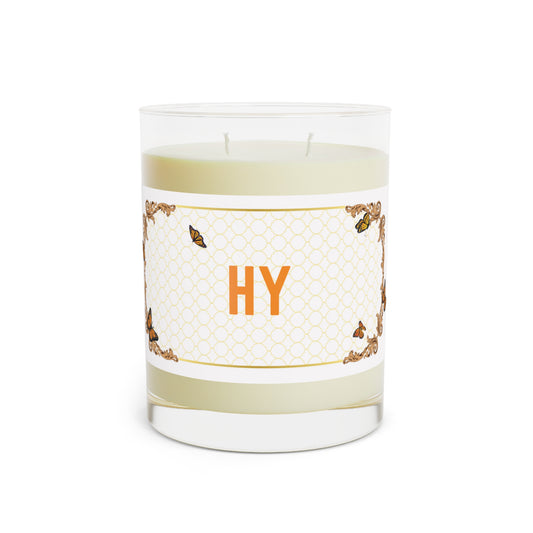 Butterfly Terrace in Creme Scented Candle - Full Glass, 11oz