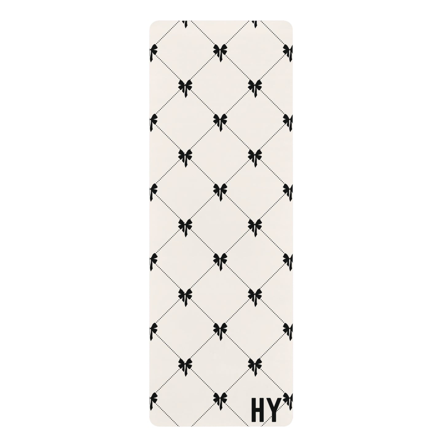 Laced Bows Rubber Yoga Mat