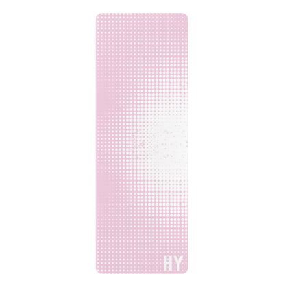 Dotted Gradient in Pink Rubber Yoga Mat